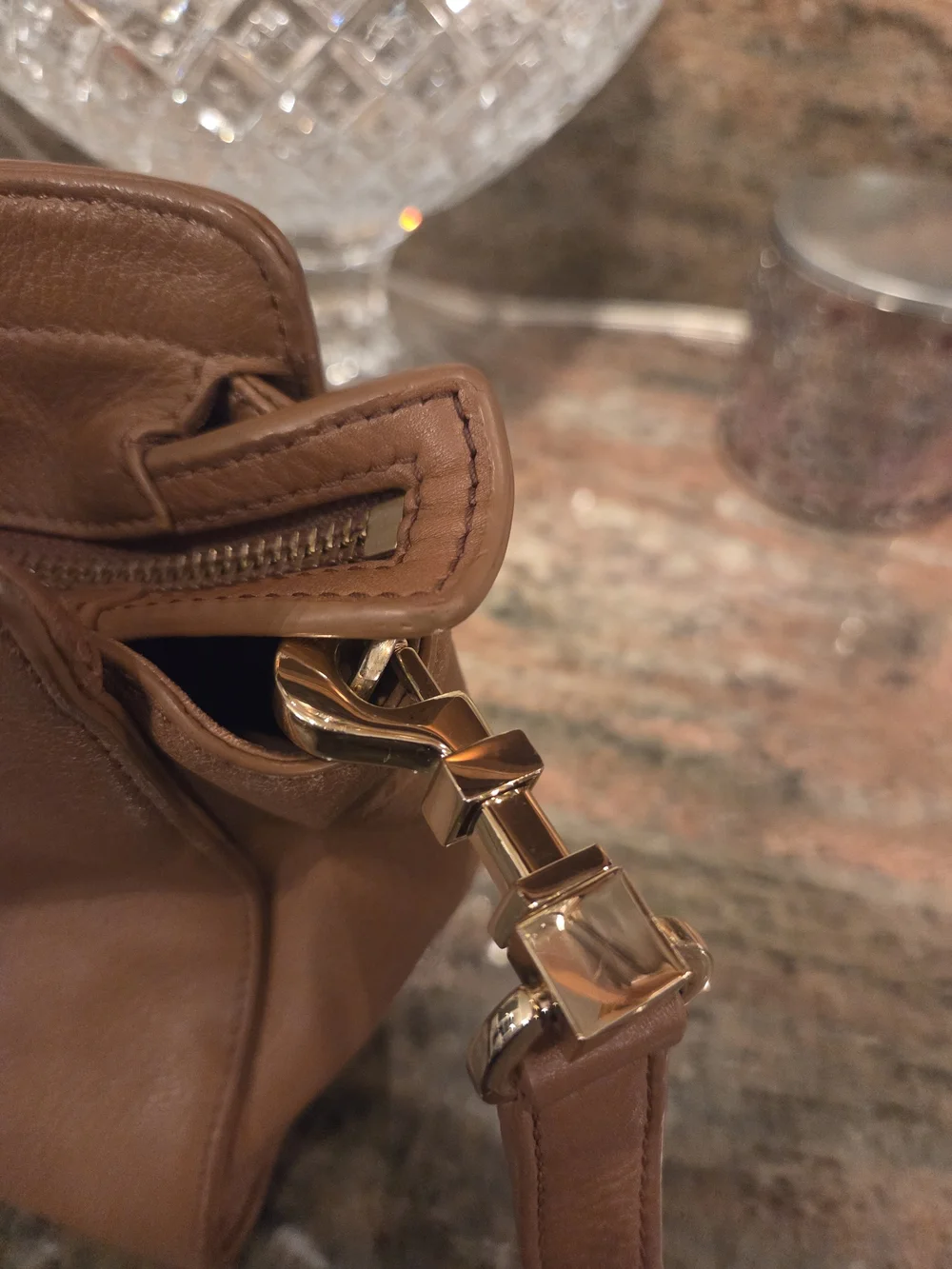 Tory Burch Brown Leather  Satchel